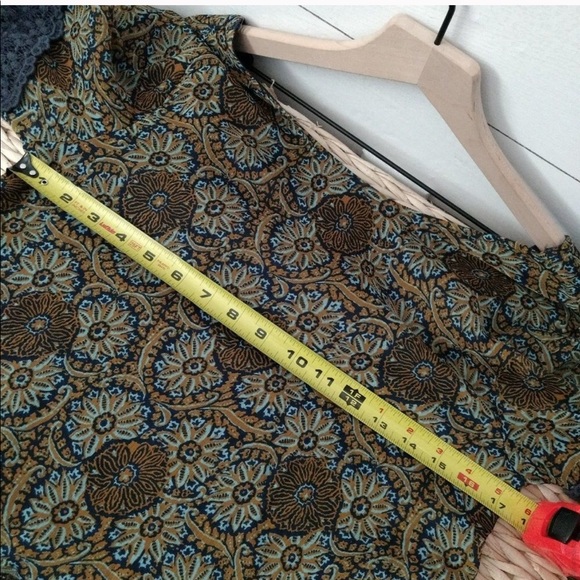 Volcom Chiffon Overlay Boho Wide Sleeve Dress - Picture 6 of 6